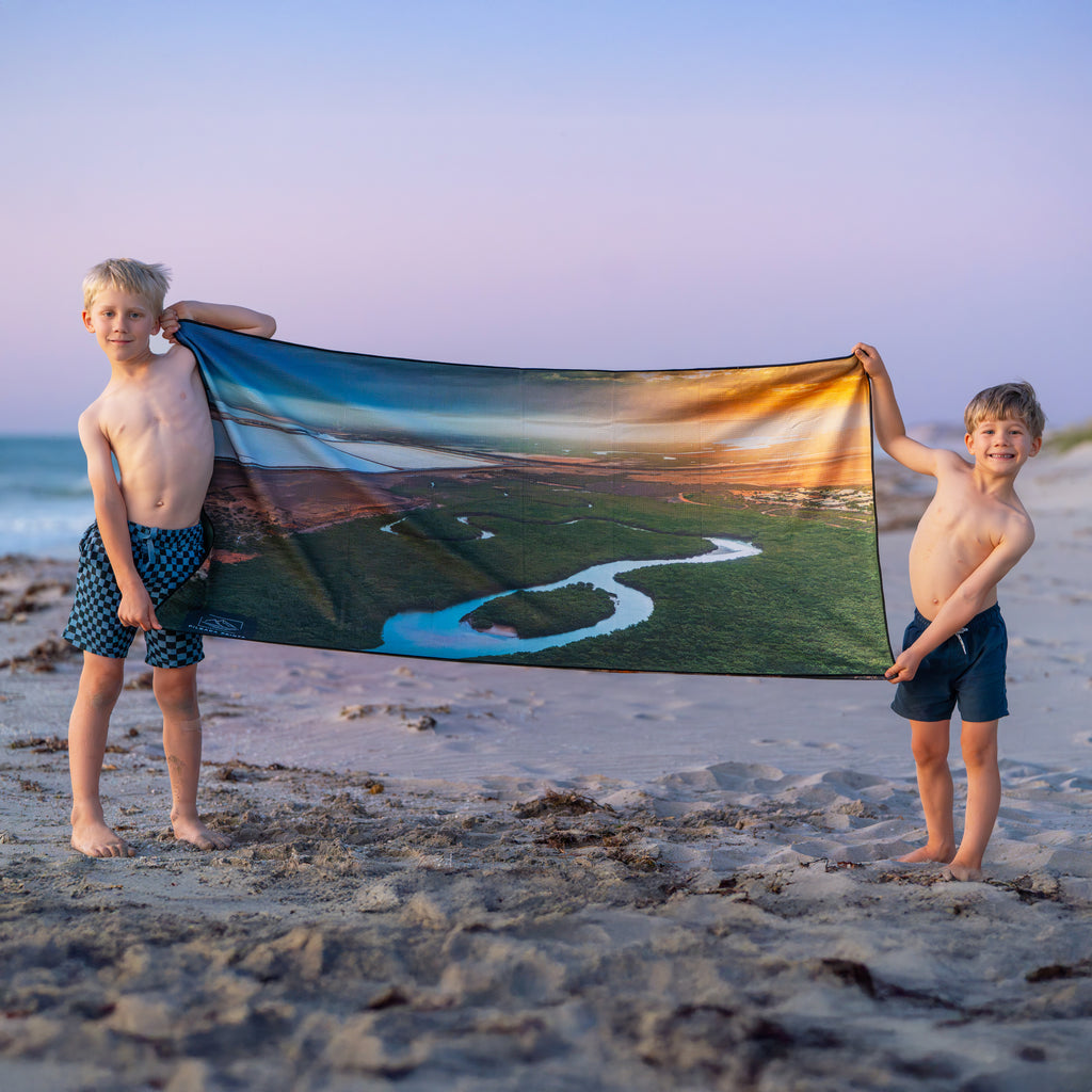 Port Hedland Beach Towel | Made from Recycled Plastic | Unique WA