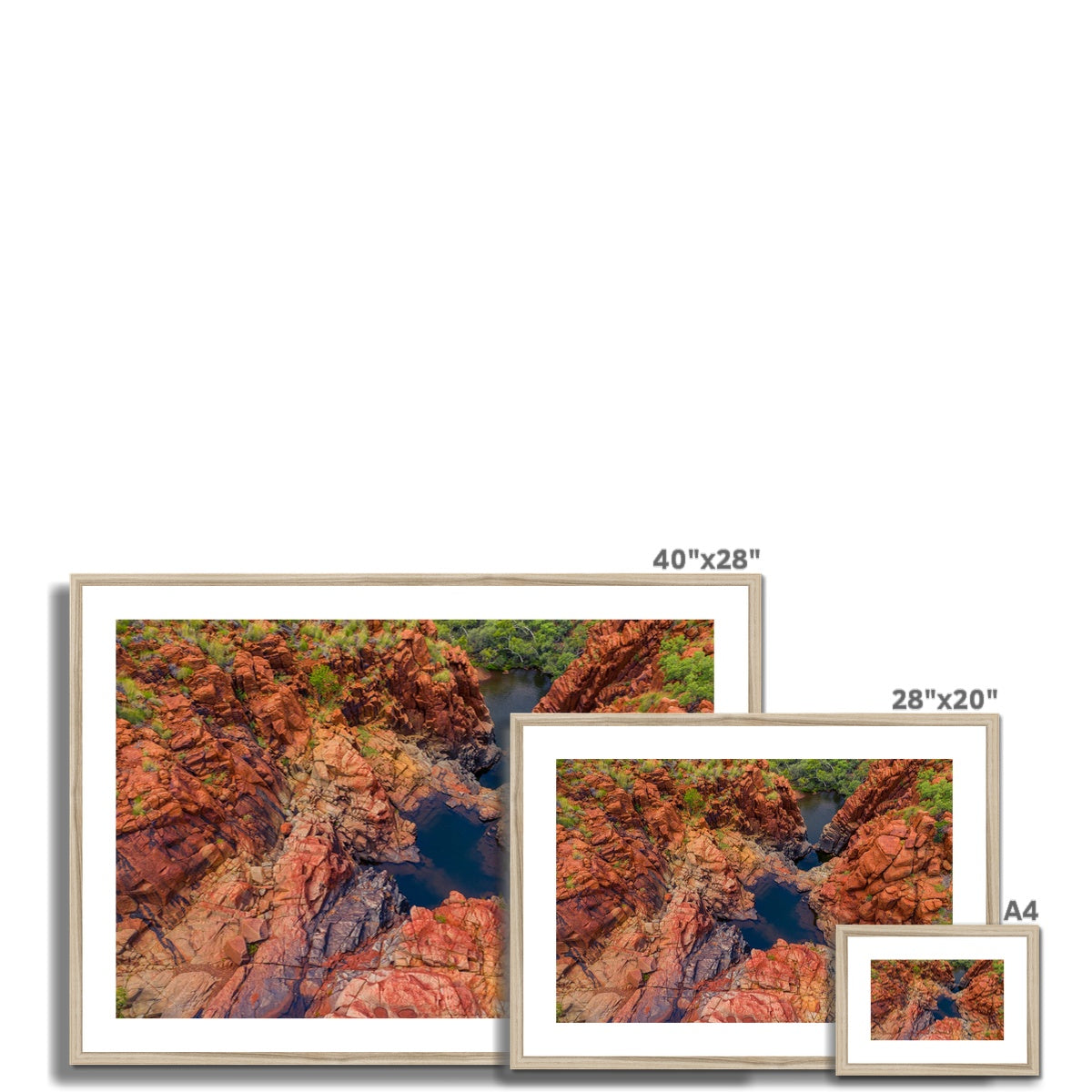 Python Pool Millstream Python Pool, Millstream Chichester National Park | Framed & Mounted ...