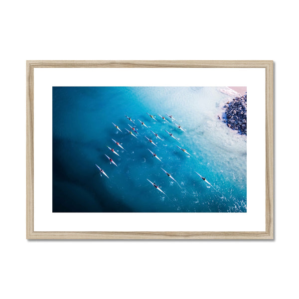 Indian Ocean Paddling (Framed & Mounted Print) PP01-1